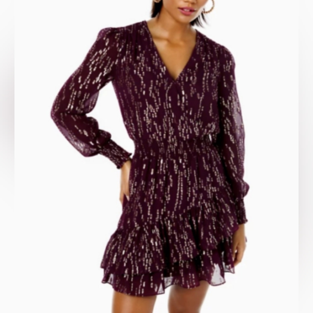 Elegant Purple Women's Dress